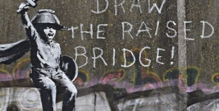 Banksy - Draw the Raised Bridge, Scott Street a Kingstone upon Hull, UK, 2018