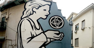 MP5 - Care of Knowledge, murale dedicato a Ipazia, Napoli, Quartieri Spagnoli, 2018