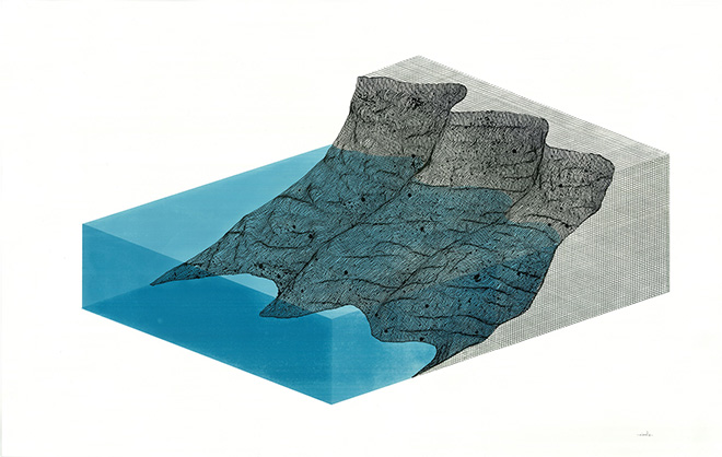 Ciredz - Erosion 5, ink on paper, 107x68 cm