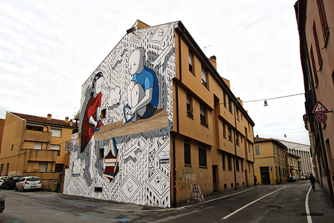 Millo - Pari Dignità, murale Forlì, Murali Street Art Festival, 2018