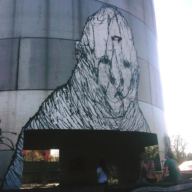 Brome - Narnia: graffiti sul silos