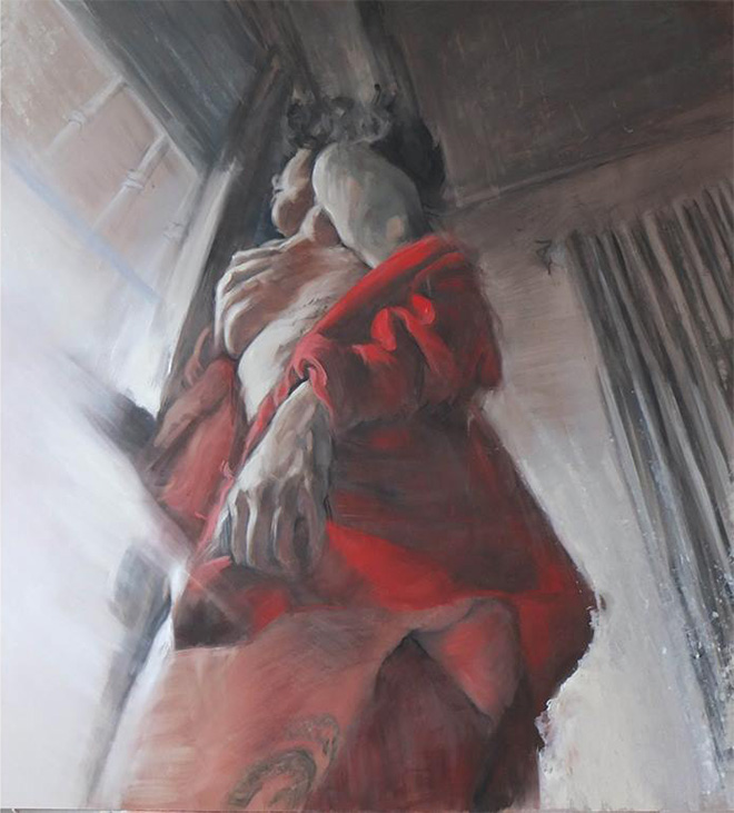 Emiliano Capotorto - Are you going with me, 110x100 cm, oil on panel