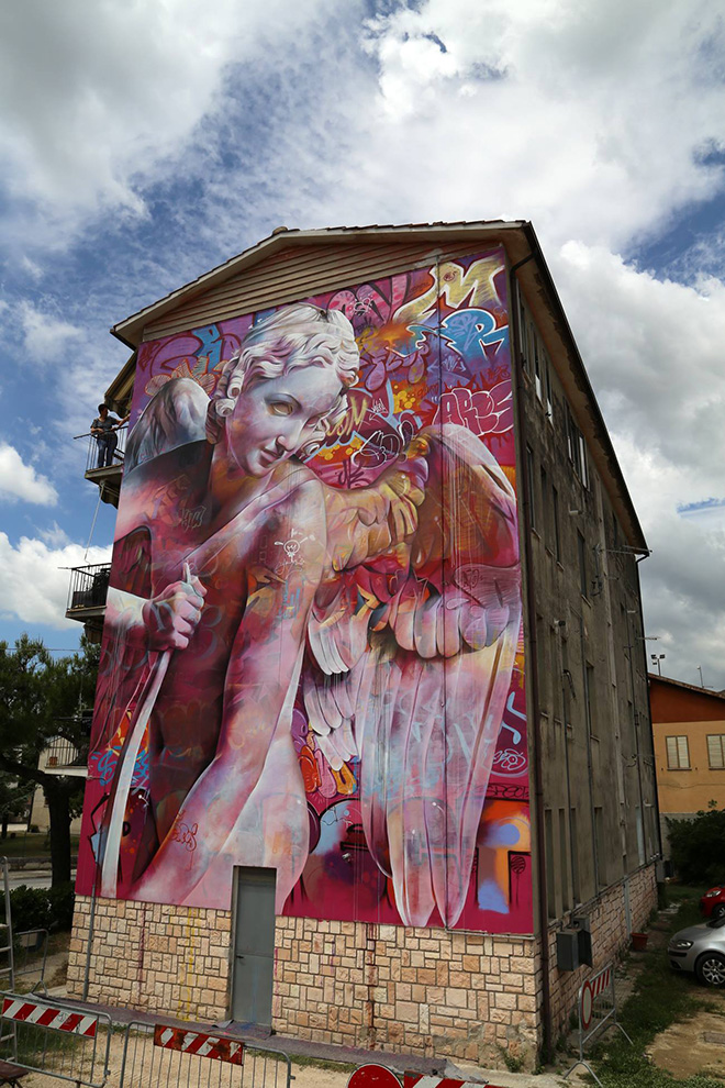 Pichi & Avo - Murale a Montecosaro (MC), 2018. photo credit: Stefano Ferretti