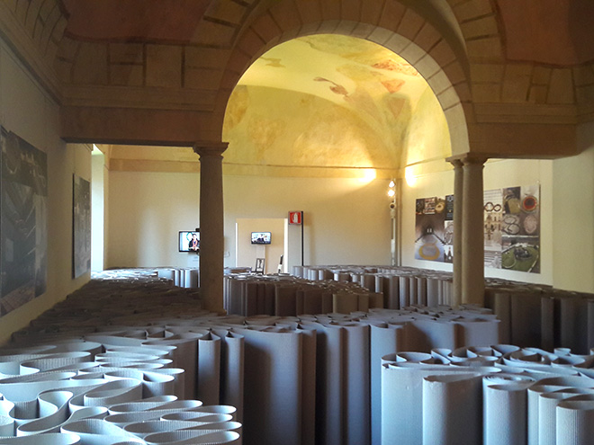 Michelangelo Pistoletto - Labirinto, 1968 - 2018, cartone ondulato