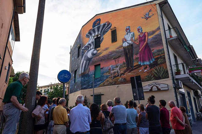 AEC Interesni Kazki - Cavalieri & Saraceni, Pisa, 2018. Murale realizzato per stART Festival-Welcome to Pisa. photo credit: Charles Regoli.