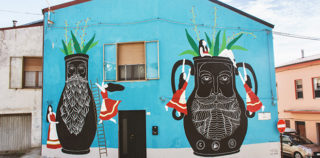 Kiki Skipi + Andrea Casciu - Festival della Resilienza, Macomer (NU), 2018. photo credit: Ilaria Giorgi Festival della Resilienza – Nuove Narrazioni attraverso la street art