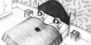 Virginia Mori - Spaceroom (penna Bic su carta), 42 x 29,7 cm Virginia Mori solo show – Camping Panorama