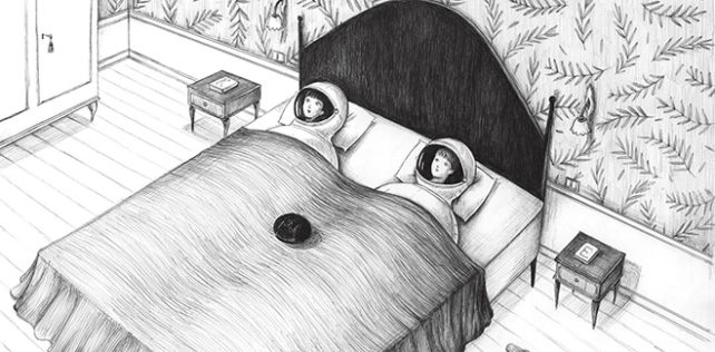 Virginia Mori - Spaceroom (penna Bic su carta), 42 x 29,7 cm Virginia Mori solo show – Camping Panorama
