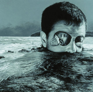 José Molina - Naufraghi nel proprio mare, 2005, matita grassa su carta, cm 49x57,2. Collezione Predatores. Photo credit: Ross&Rheal L’acqua di Talete – Opere di José Molina