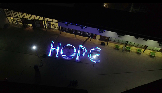 HOPE by Aether & Hemera. Location: Millennium Place, Durham. Photo Credit: Lee Dobson