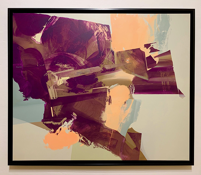 SatOne - Beyond Firmament 2, 2018. 120x100cm. A Matter of Form, MAGMA gallery 