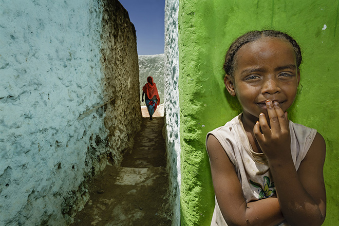 Harar, Ethiopia. Stefano Pensotti, Italy. Overall winner, Travel Photographer of the Year 2018. (Walking through the fortified historic town of Harar Jugol, considered the fourth holiest city in Islam). (Photo: Stefano Pensotti/www.tpoty.com)