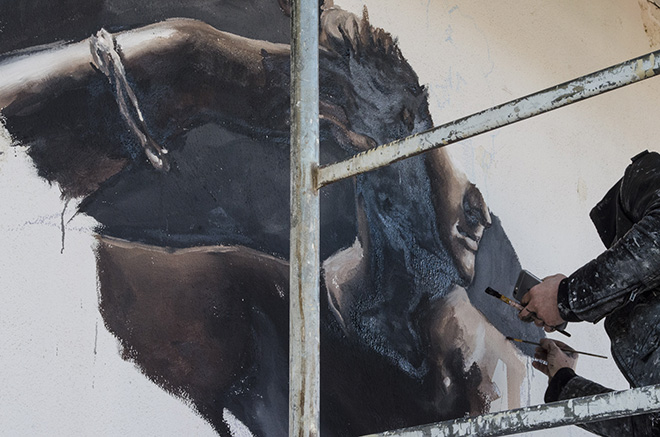Luis Gomez de Theran - Street Frames, (work in progress), Mercato Rionale Casal de’Pazzi (via Locke), Roma