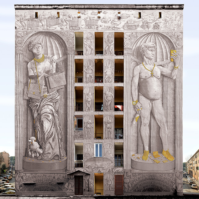 Blu – ROMA: il nuovo murale al Quarticciolo