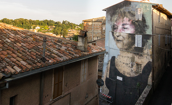 Bosoletti - Mural for Urban Vision Festival, 2016, Acquapendente (VT), Italy. Photo credit: Massimiliano Merli