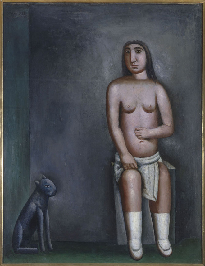 Carlo Carrà - La casa dell’amore, 1922, olio su tela, cm 90x70 cm, Collezione Jesi, Pinacoteca di Brera, Milano