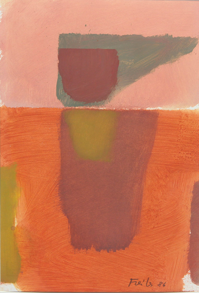 Antonio Freiles - Senza Titolo, 1986, oil on canvas, 48x33cm.