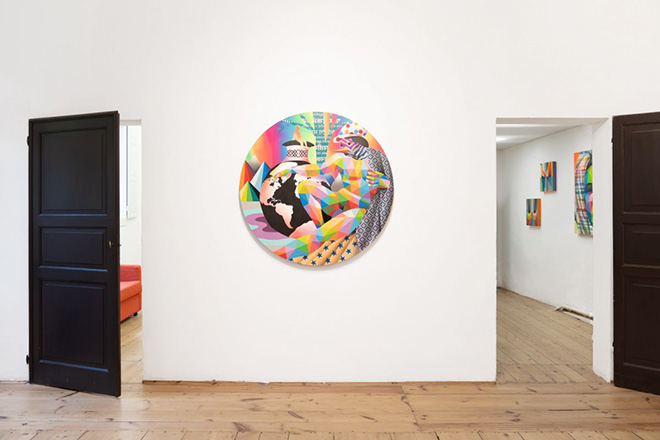 IAM friends - Franco Fasoli | Okuda | Sawe | Spok Brillor, installation view, MAGMA gallery