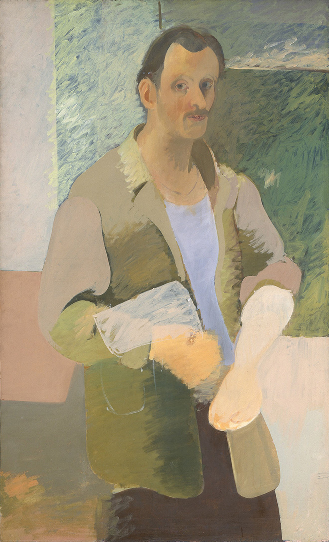 ARSHILE GORKY - Self-Portrait / Autoritratto ca. 1937, Oil on canvas, 141 x 86.4 cm. Private collection / Collezione privata. Photo: Constance Mensh for the Philadelphia Museum of Art.