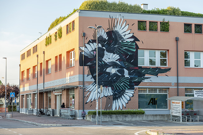 PSIKO: Padova, Alì Supermercati (Negozio Terranegra), opera su muro