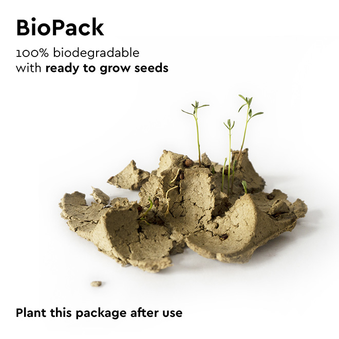 Biopack by George Bosnas - Quando il packaging è 100% sostenibile