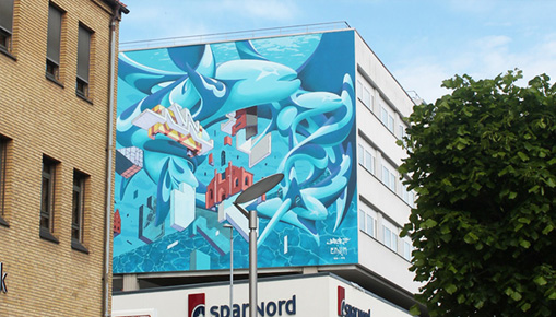 ETNIK + Made514 - Murale a Randers ETNIK + Made514 - Murale a Randers