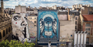 Shepard Fairey (Obey) - The Knowledge + Action, Paris, 2019. photo credit: Jon Furlong