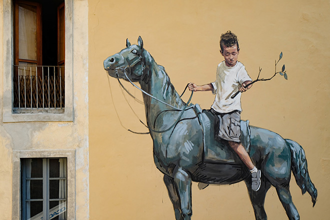 Ernest Zacharevic - Murale a Torino