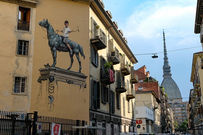 Ernest Zacharevic - Murale a Torino