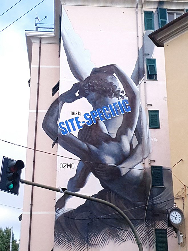 OZMO, murale a Genova Certosa - On The Wall Project. photo credit: Matteo Fontana