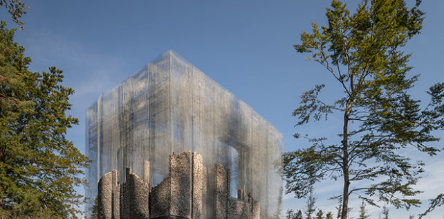Edoardo Tresoldi - Simbiosi (parco Arte Sella in Trentino). photo credit: © Roberto Conte Edoardo Tresoldi – Simbiosi (parco Arte Sella in Trentino)