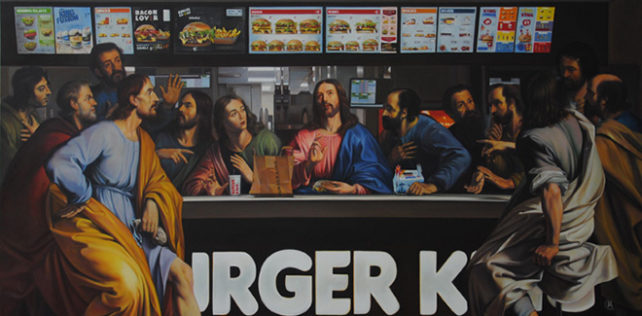 Mauro Maugliani - An Ordinary Day, oil on canvas Mauro Maugliani – Contamination