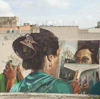 CASE MACLAIM - Opera per Ragusa FestiWall 2019, Prospetto di Via Palma di Montechiaro, Ragusa. photo credit: Marcello Bocchieri. Ragusa FestiWall 2019 – Public Art Festival