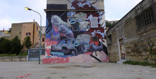 Ramsteko - Murale ad Airola (Bn), In Wall We Trust