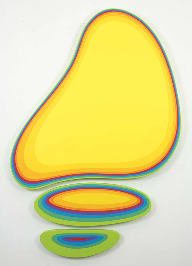 Jan Kaláb - Yellow Meduza, 2019, MAGMA gallery, acrylic on canvas, 186 x 122 cm