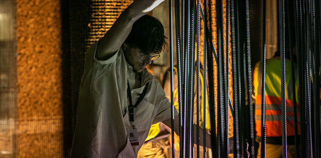 Studio Studio Studio - Edoardo Tresoldi working on Gharfa Diriyah Oasis, curated by Designlab Experience. ©Cristiano Coini Studio Studio Studio – Gharfa