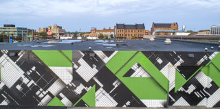ZEDZ - Mural, Erie, Pennsylvania (USA), 2019. photo credit: Bryan Geary ZEDZ – Geometrie senza confini. Il nuove murale ad Erie