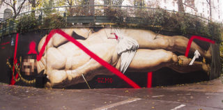 OZMO - Il sogno di San Sebastiano (The Dream of Saint Sebastian), Le MUR12, Paris. photo credit: Ana Raga OZMO – Il sogno di San Sebastiano