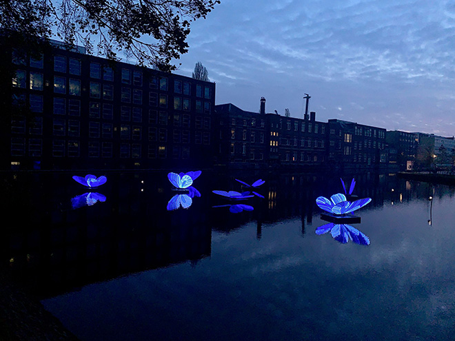 Masamichi Shimada - Butterfly Effect, Amsterdam Light Festival, 2019-2020