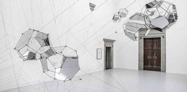 Tomás Saraceno. Aria - Installation view, Palazzo Strozzi, Firenze. Photography ®Ela Bialkowska, OKNO Studio Tomás Saraceno. Aria