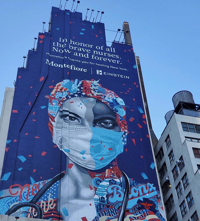 Tristan Eaton - Now & Forever, mural in Manhattan, New York, 2020