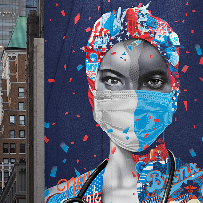 Tristan Eaton - Now & Forever, mural in Manhattan, New York, 2020