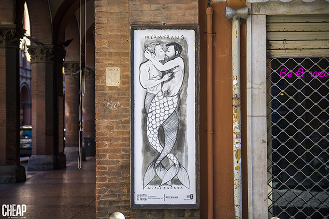 Nicoz Balboa - La lotta è FICA, Bologna, 2020. Un progetto di public art di CHEAP. photo credit: Michele Lapini