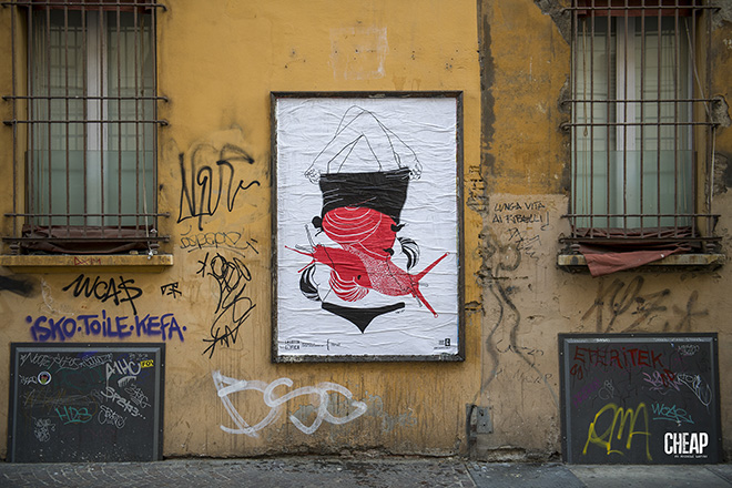 To let - La lotta è FICA, Bologna, 2020. Un progetto di public art di CHEAP. photo credit: Michele Lapini