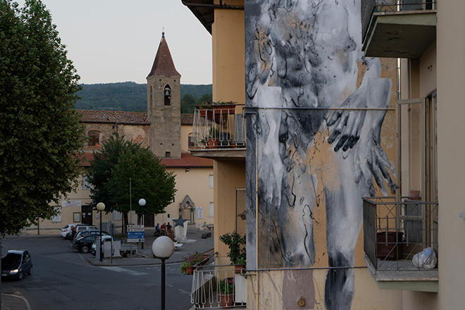 Bosoletti - D'Acqua, murale a Capolona (AR), 52010 Art Fest, 2020