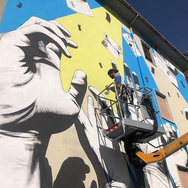Riccardo Buonafede - Work in progress OSA Around, Operazione street art a Vietri di Potenza