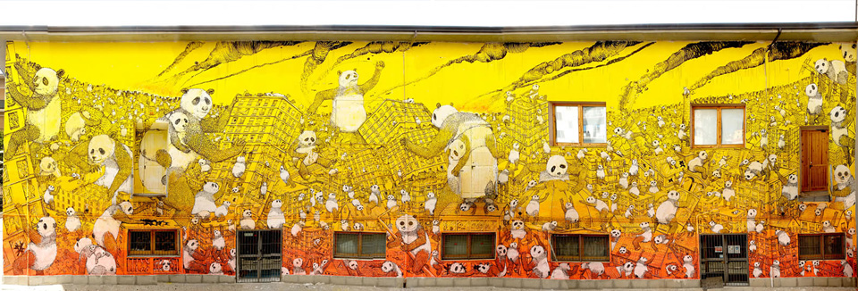 Blu - La Pandemia, murale a Campobasso Blu - La Pandemia, murale a Campobasso