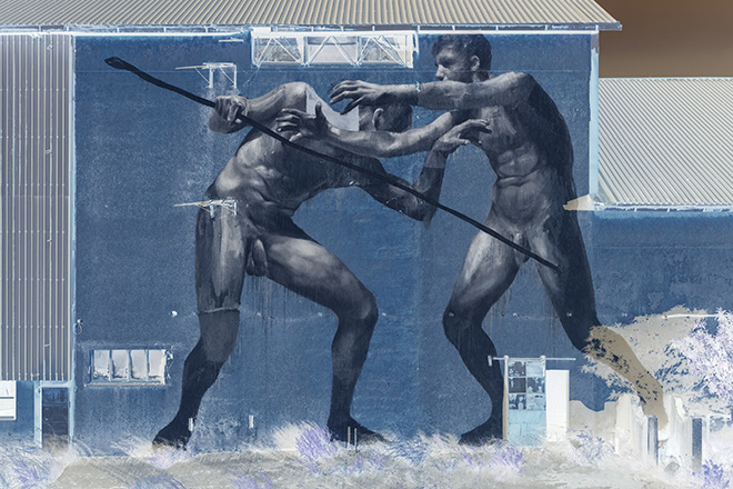 Bosoletti - (Polemos), murale per Bitume - Industrial Platform of Arts, Ragusa
