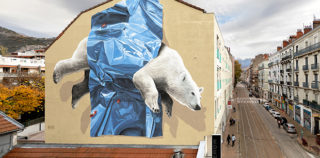 Nevercrew - Collapse, Cours Berriat 122, Grenoble. Grenoble Street Art Fest, 2020 Nevercrew – Collapse