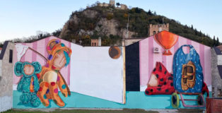 Tony Gallo - Oltre la porta, i tuoi desideri, murale a Monselice (PD), Italy